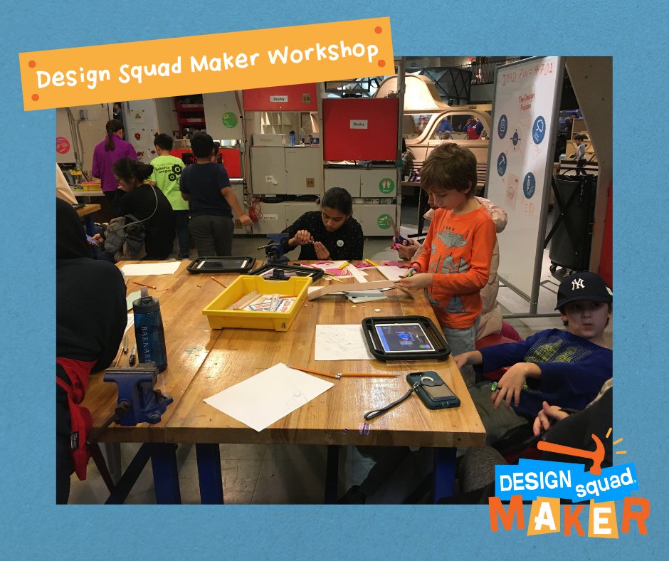 Engineering design workshops, take-home activities, and more! Design Squad Maker is filled with free resources to get families in your community engaged in making! #DesignSquad Learn more here: bit.ly/DSMaker