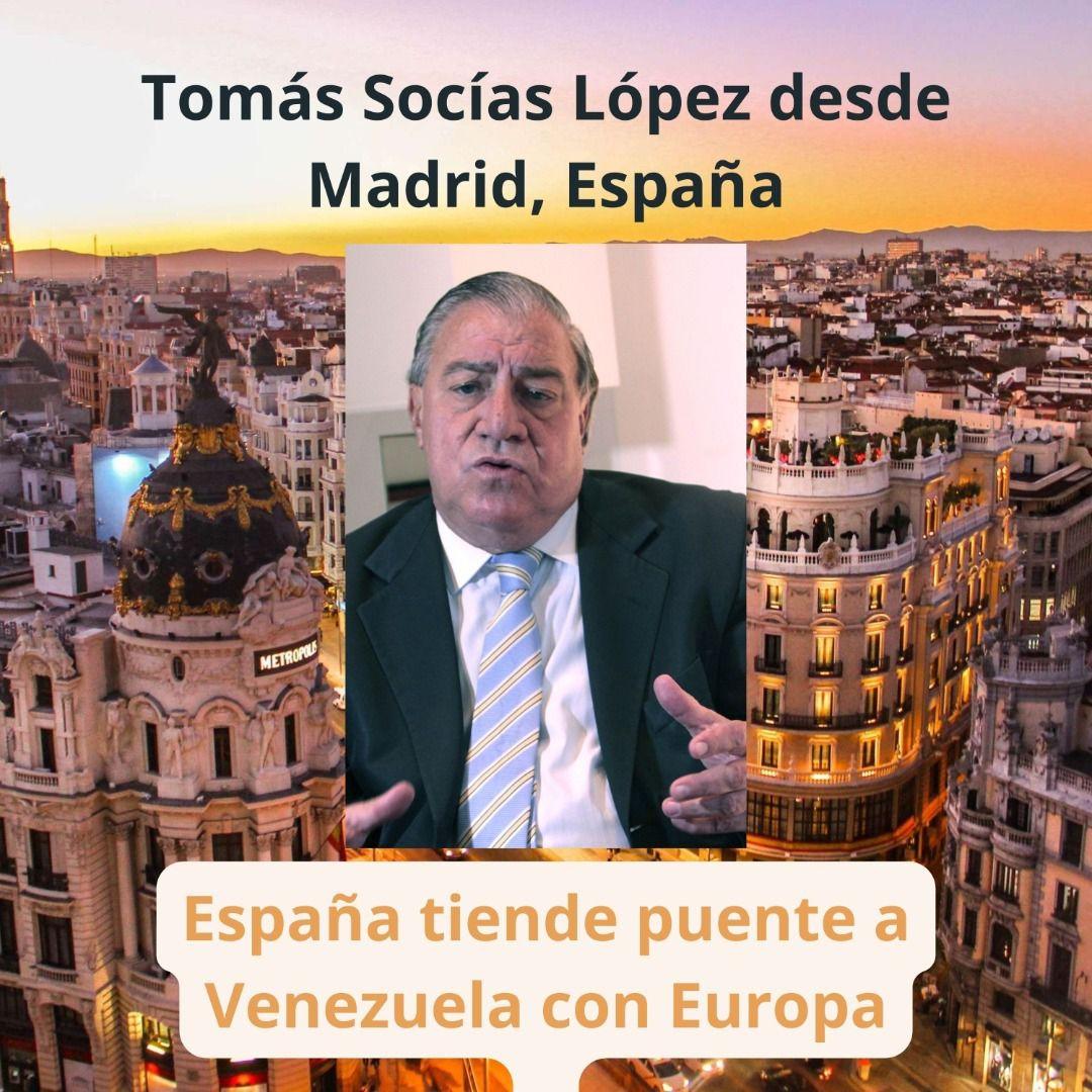 Tsociasl's tweet photo. #InformeSocias | España tiende puente a Venezuela con Europa
Hay conversaciones indirectas entre el presidente de #España Pedro Sánchez y el presidente @NicolasMaduro. #5Diciembre https://t.co/UCOOq01IiL