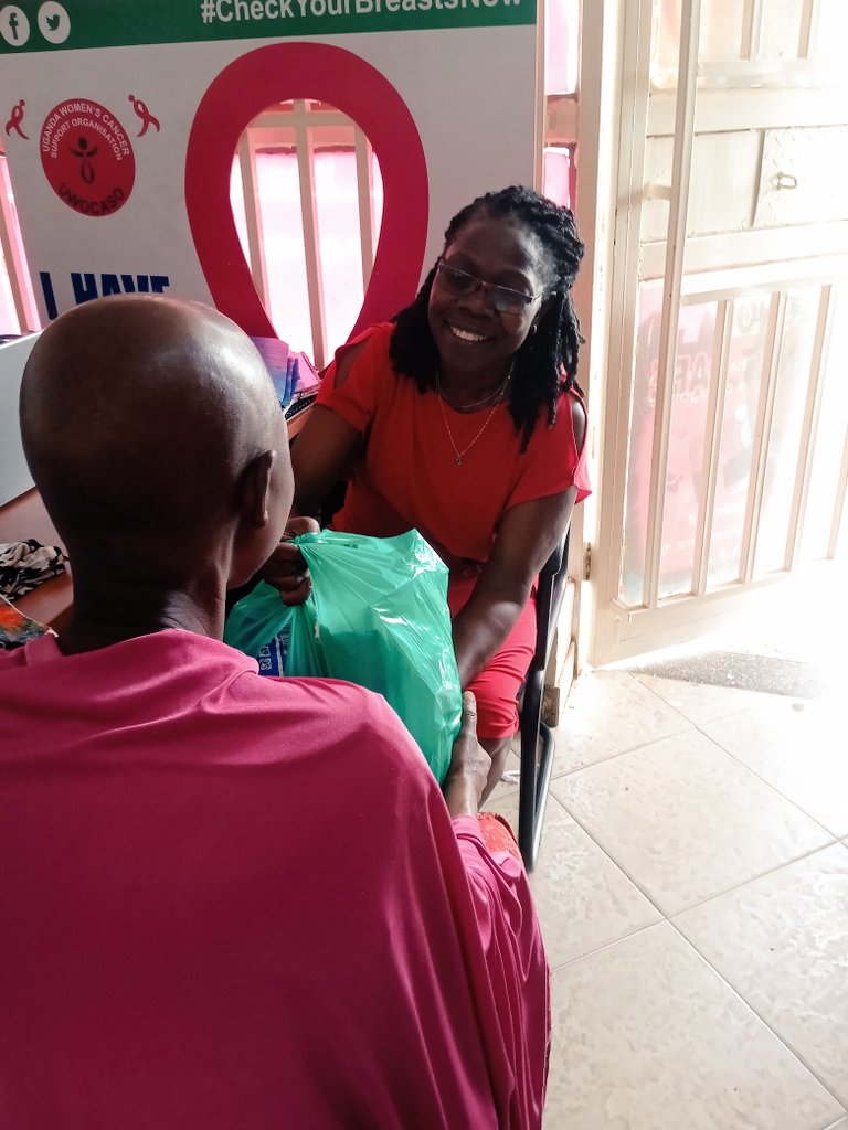 UWOCASO-Official (@uwocasofficial) on Twitter photo Everyday we receive 4-5 patients of different cancers at our offices.
Today we have met Faridah from Iganga who is curently on her chemotherapy at <a href="/UgandaCancerIns/">Uganda Cancer Institute</a> .
The dire need is food and transport and we are grateful with your support we are managing to reach many. Everyday we receive 4-5 patients of different cancers at our offices.
Today we have met Faridah from Iganga who is curently on her chemotherapy at <a href="/UgandaCancerIns/">Uganda Cancer Institute</a> .
The dire need is food and transport and we are grateful with your support we are managing to reach many.