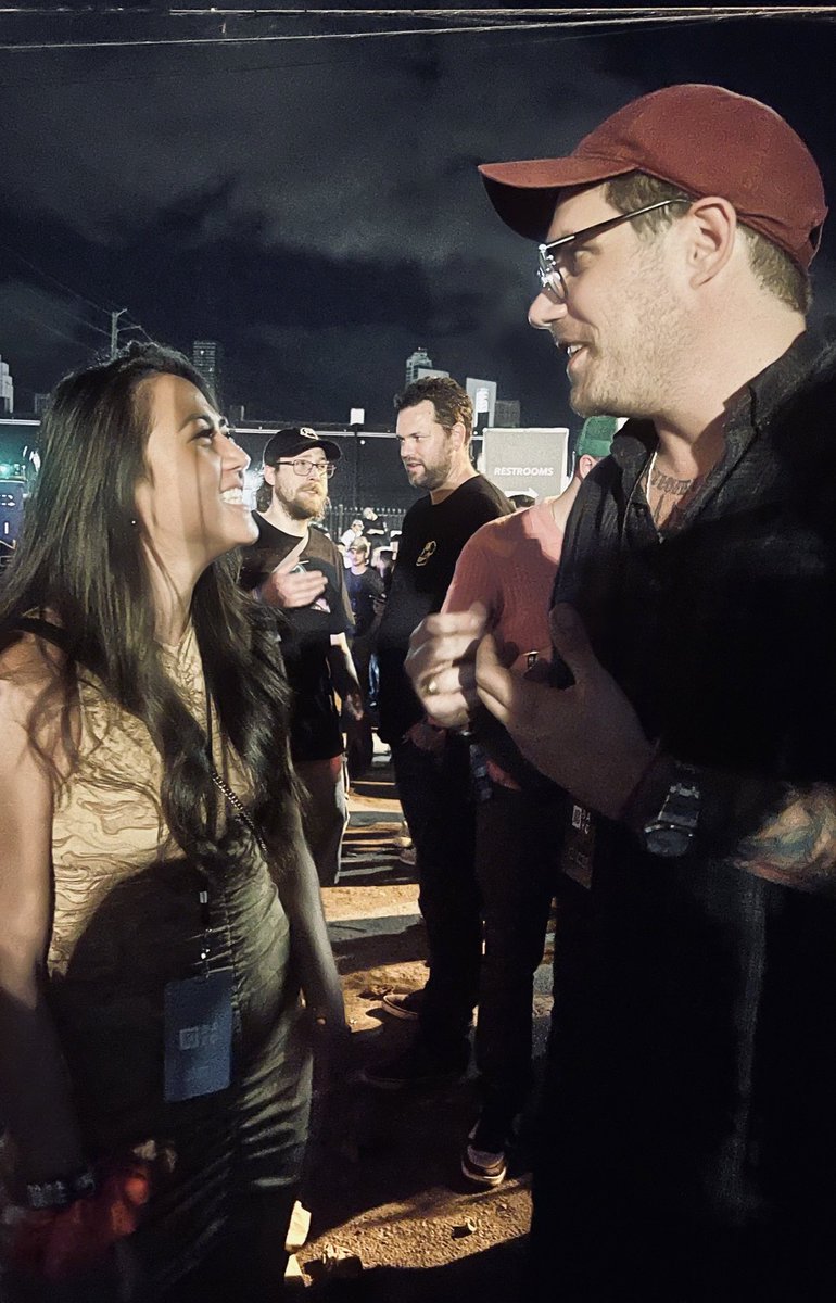 __lorenashley's tweet photo. What an insane moment to have met @GordonGoner, founder of @yugalabs @BoredApeYC, and chat about his love and appreciation for @BorednHungry 🦍🍔 2023 ain’t ready! Stay hungry y’all! https://t.co/0b5tKAQELI
