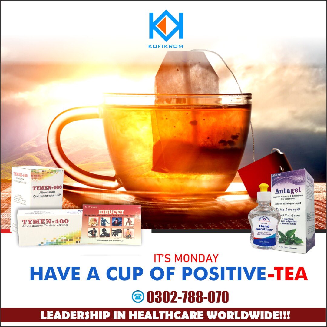 Kofikrompharma's tweet photo. Be of good cheer! Stay Courageous.
#Kofikrom #mondaymotivation #cefk #tymen400 #tymen #antagel #kibicet #kwalitykare #handsanitizer https://t.co/OOI66ox1x7
