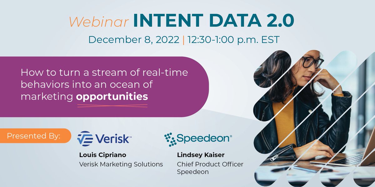 You still have time to register for this free, live webinar packed with ideas on how to use intent data in your 2023 marketing campaigns. bit.ly/3TETvkQ
#marketingwebinar #webinar #marketinginsights #marketingstrategy #datamarketing #intentdata