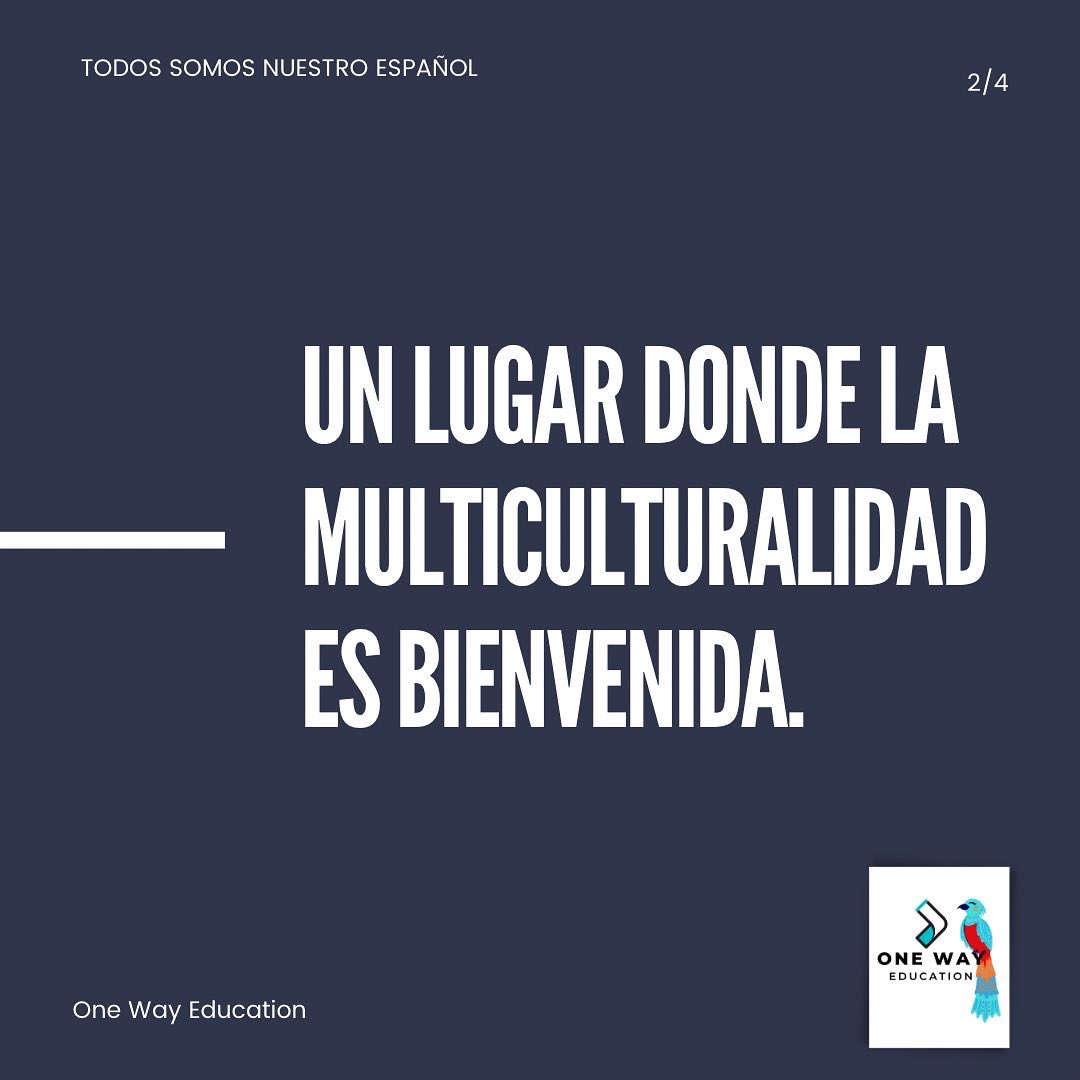 onewayeducati's tweet photo. We live our multiculturalism with pride and excitement! Our Spanish class is the home of many cultures, and our students are the community members shaping the new tomorrow 📲
#onewayeducation https://t.co/Zc2iZYa3Da