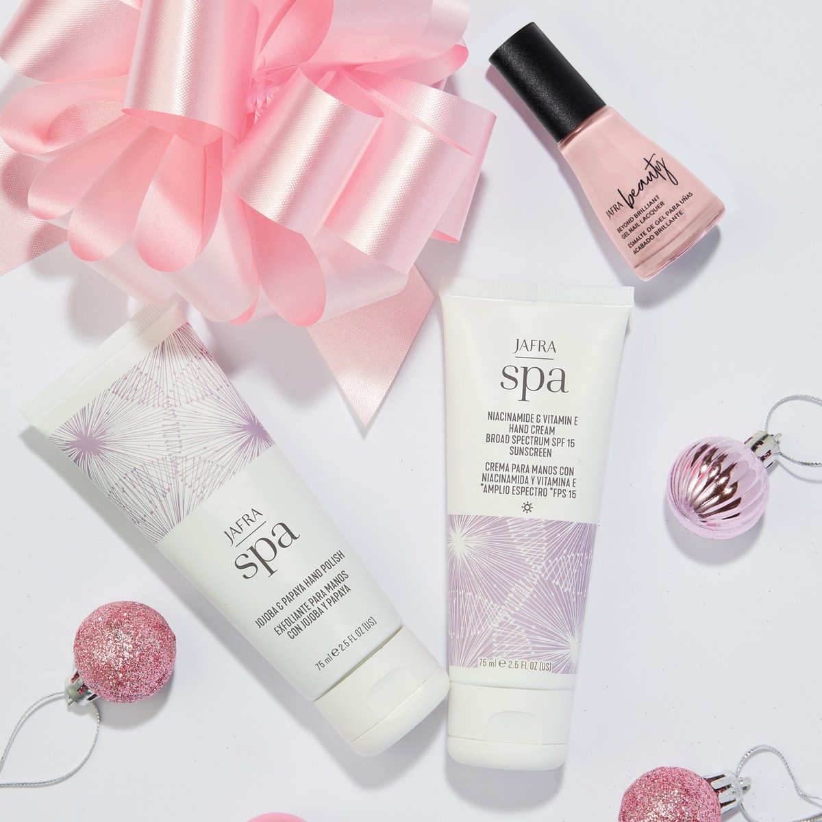 Your hands need pampering too! Snag our hand set which includes our hand polish, hand cream, and gel nail polish in a variety of shades. The perfect stocking stuffers for the holiday season!