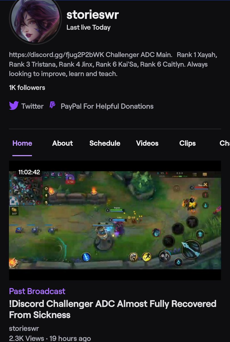 StoriesWR's tweet photo. We've reached yet another milestone of 1K followers on Twitch today. It was so fun having everyone count down as the count got really close to 1K. You all are so helpful and supportive and I couldn't have reached this far without you all. Thanks so much for the support! 💙 https://t.co/tkdBrPeDRf