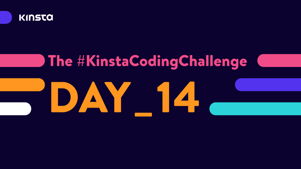 kinsta's tweet photo. YOU DID IT! 🎉It’s the end of the #KinstaCodingChallenge, and we can’t wait to see everything you’ve created along the way! /1 https://t.co/OLsLz8OwPi