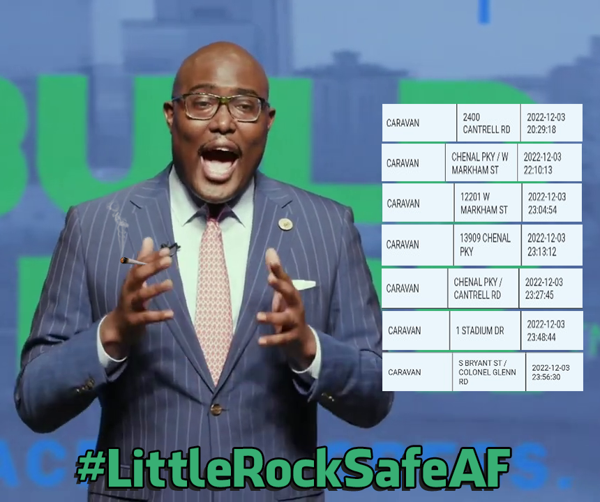 SnarkyMedia's tweet photo. Apparently your citizens don't give a fuck about your ordinance prohibiting caravans. @FrankScottJr https://t.co/5mUe3CbwBU