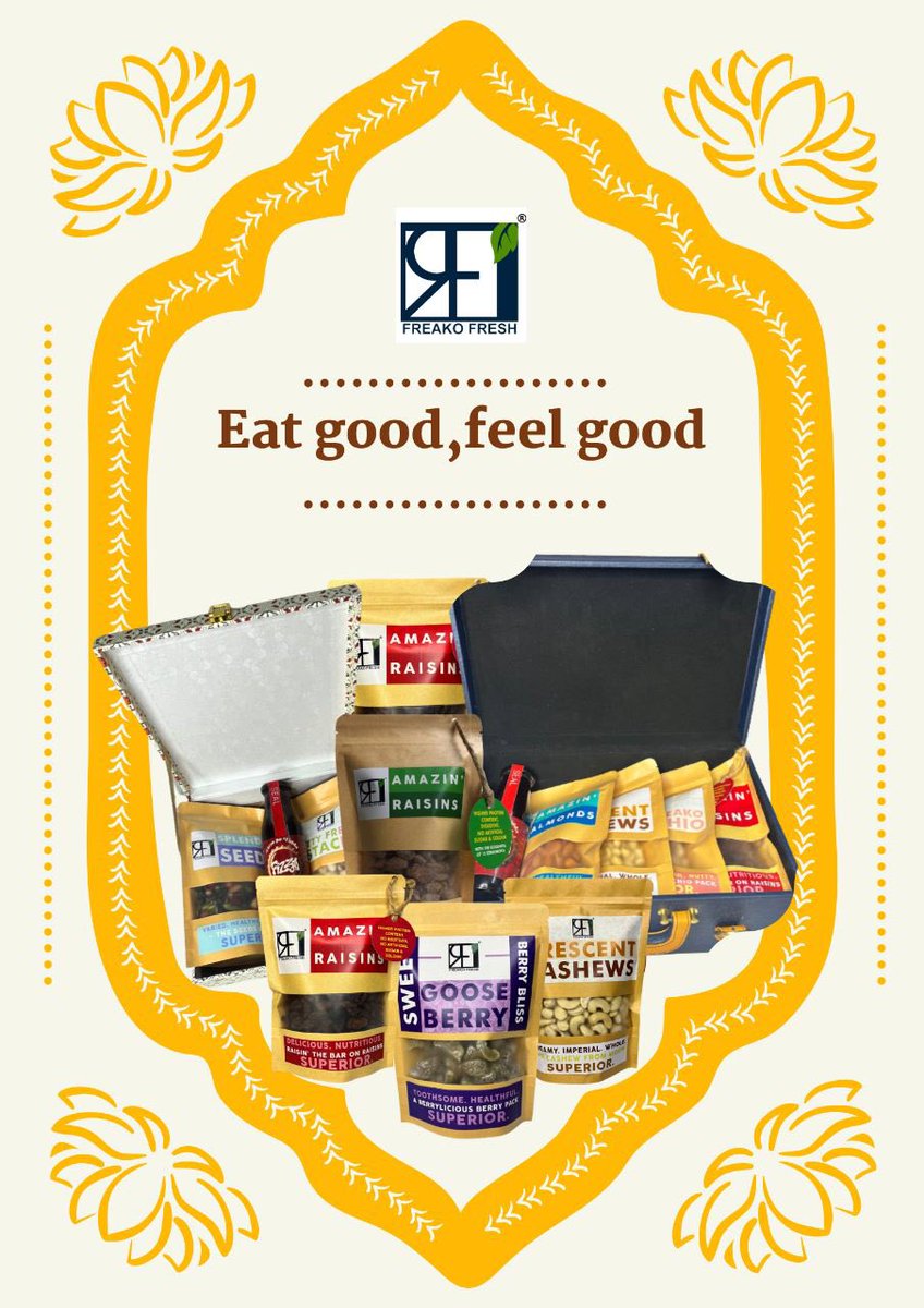 freako_fresh's tweet photo. Start your #happy day 🌟✨✨with happy freako fresh products 🎉😋😋
#eat good feel good #you can buy your #happiness 😄 #freakofresh #dryfuits https://t.co/G9qnv5VdyH