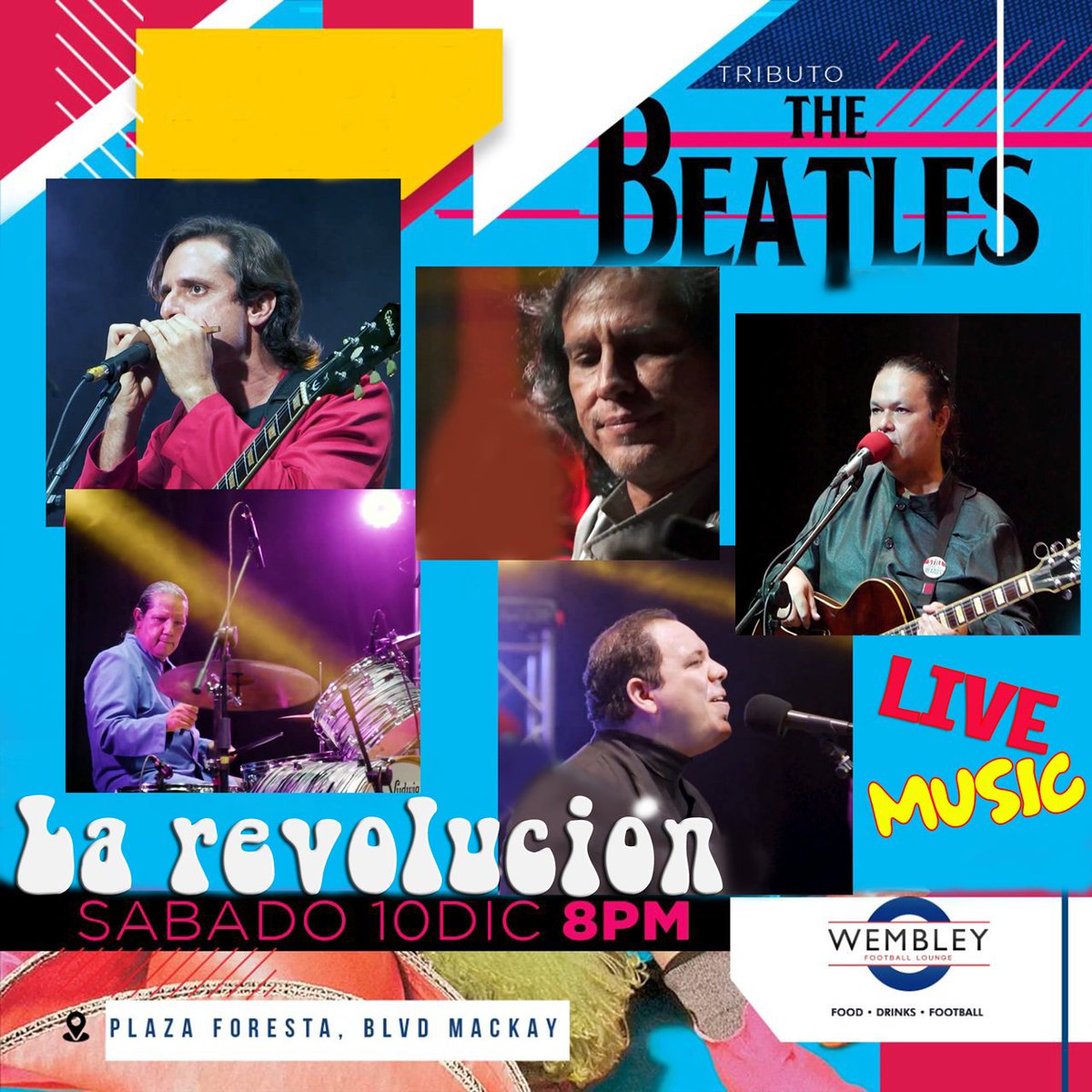 larevolucionhn's tweet photo. Este próximo sábado 10 de diciembre, celebrando la vida de John Lennon en los 42 años de su fallecimiento, Wembley Football Lounge - Centro Comercial Foresta, 8:00 P.M. Reservaciones:+504 9547-8327 https://t.co/j7FwshMQWH