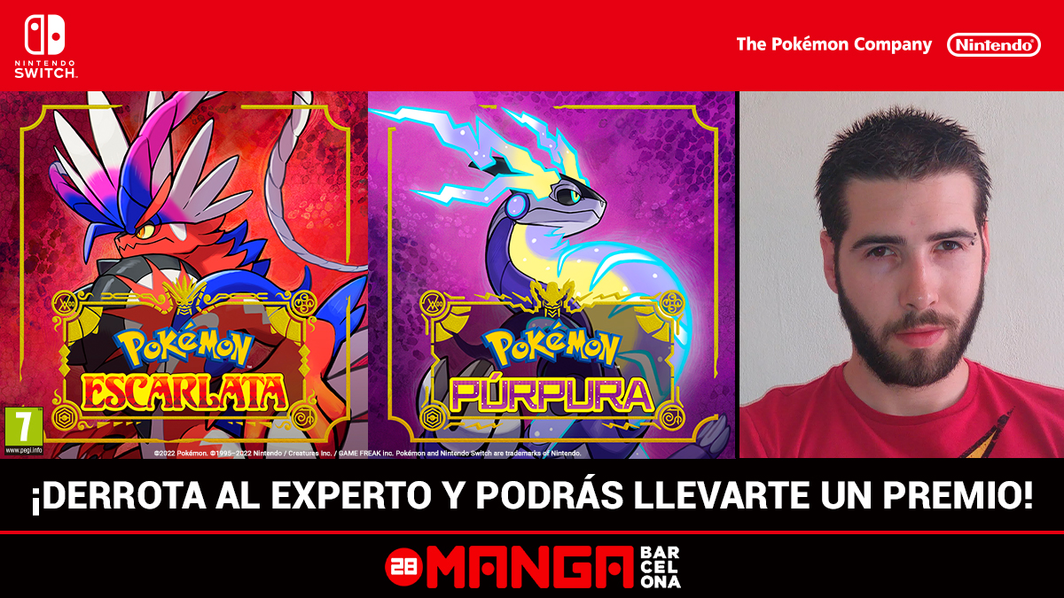 Ven a <a href="/MANGAbcn/">Manga Barcelona</a> y enfréntate a Abel Sanz (<a href="/flash0mc/">Abel Flash Sanz</a>) en el espacio dedicado a #PokemonEscarlataPurpura de nuestro stand. ¡Demuestra tus habilidades ante un gran experto el 9 de diciembre! #NintendoEnElManga 

ntdo.es/60144klB0
