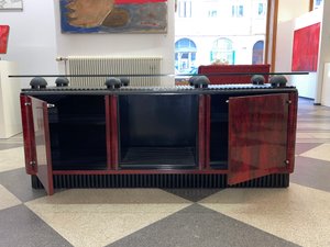 1900_1950's tweet photo. Extraordinary, unique freestanding Art Deco rolling #sideboard from the 30s. The sideboard is on castors and is very easy to move. The glass top rests on 8 hard rubber pads: 
#artcollector #antiques #design  #furnituredesign 
https://t.co/yD2kkA0PLC https://t.co/ZxVCtNIq1l