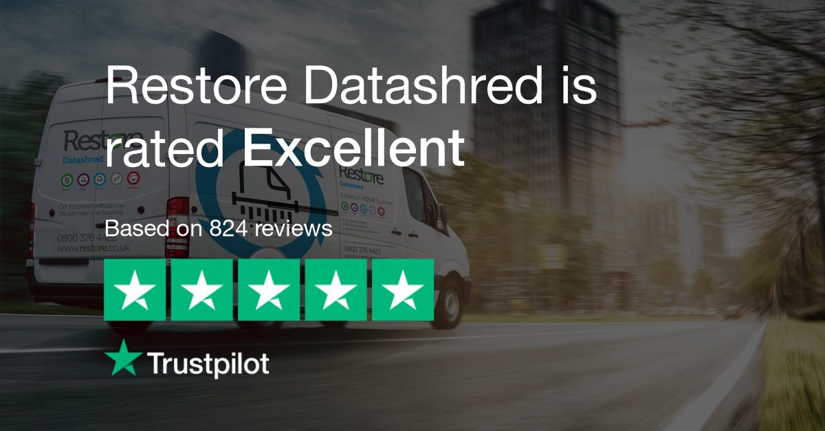 datashreduk's tweet photo. Restore Datashred is now rated 4.8/5 stars on Trustpilot!⭐⭐⭐⭐

With over 824 reviews, we are the No. 1 of Trustpilot’s best seven shredding services in the UK. 🙌

Thanks to everyone for helping us reach 4.8/5!

#shredding #datashred #reviews #trustpilot #excellent https://t.co/2xY4Tn93tJ