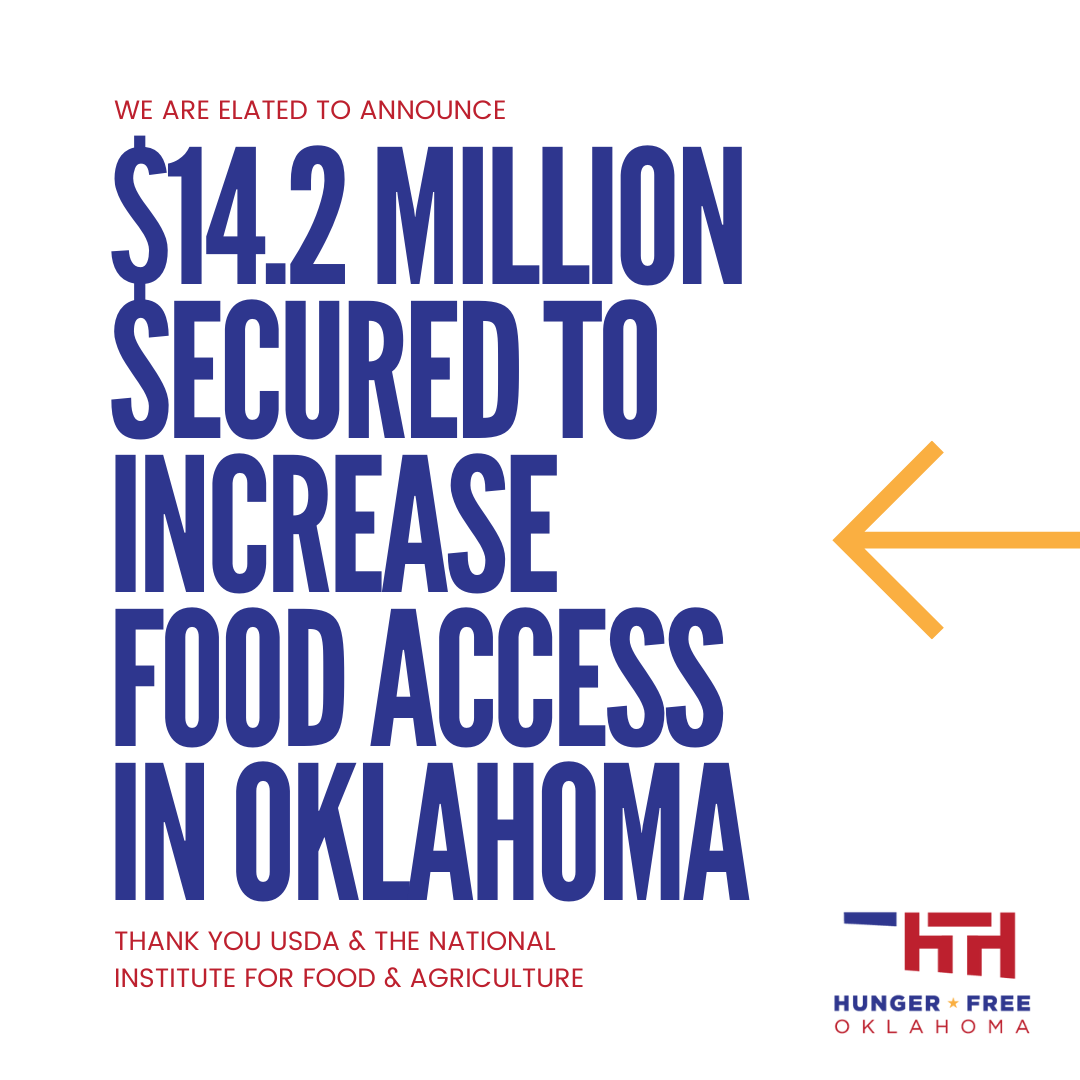 HungerFreeOK's tweet photo. Did you hear? We are so very thankful for the opportunity to expand the @doubleupok program to many more communities across the state due to this $14.2 million grant from the @USDA!! Read more: https://t.co/pNT20Flo8W #doubleupok #endhungerinok #happythanksgiving https://t.co/8X15BhSnEg