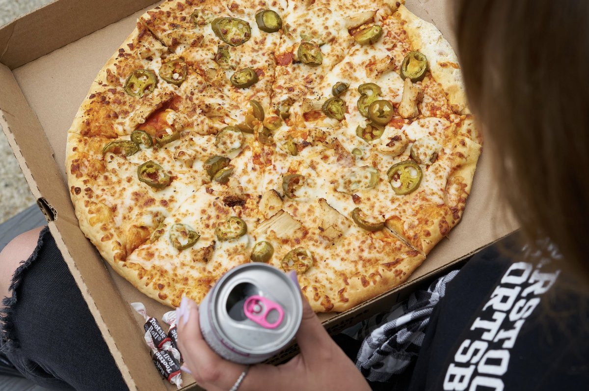POTW 50% Off all Week: HotChick
Passcode: Spice Up Your Life
Online: No Promo Code Needed!
WHAT’S ON IT:
Chicken
Wisconsin Cheddar
Jalapeños
Buffalo Sauce