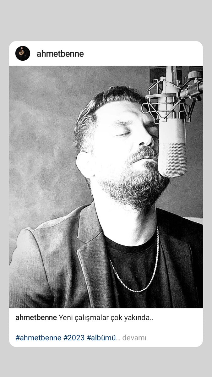 Yeni çalışmalar çok yakında..

#ahmetbenne #2023 #albümü

#احمدبنه #آلبوم #2023YolundaBiriz