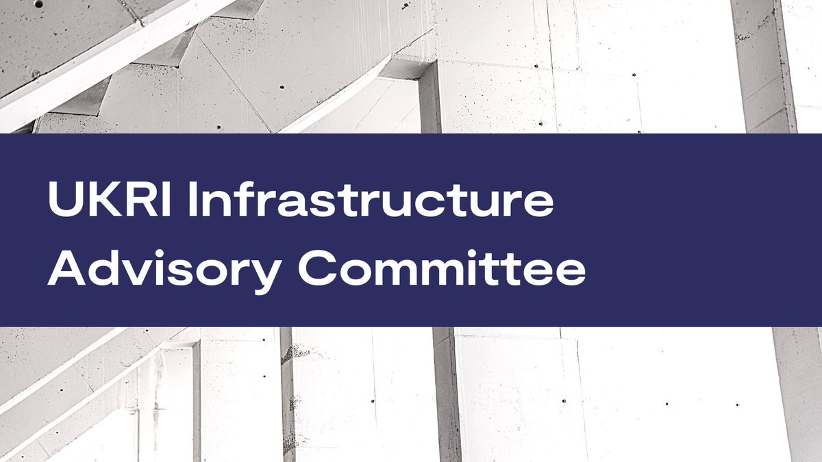 UKRI is looking to recruit up to 3 members from across UKRI’s stakeholder groups to join the Infrastructure Advisory Committee to advice and guidance on long term infrastructure investment priorities and prioritisation of investments.  Apply by 31 Jan - orlo.uk/KRMQU