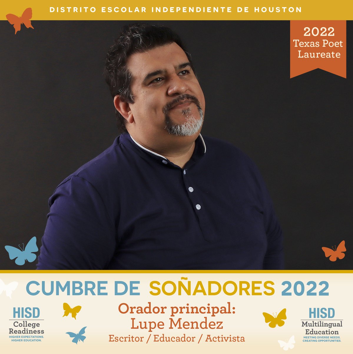 thepoetmendez's tweet photo. [4] On Saturday Dec. 10, I'm teaming w/ @HISD2College Dept + dear friend @college101RJR for the #DreamSummit in support of immigrant students as they build resources for college going lives! 
I'll be providing a writing workshop + a poetry performance for this day long event! https://t.co/rGL1jxCSWz