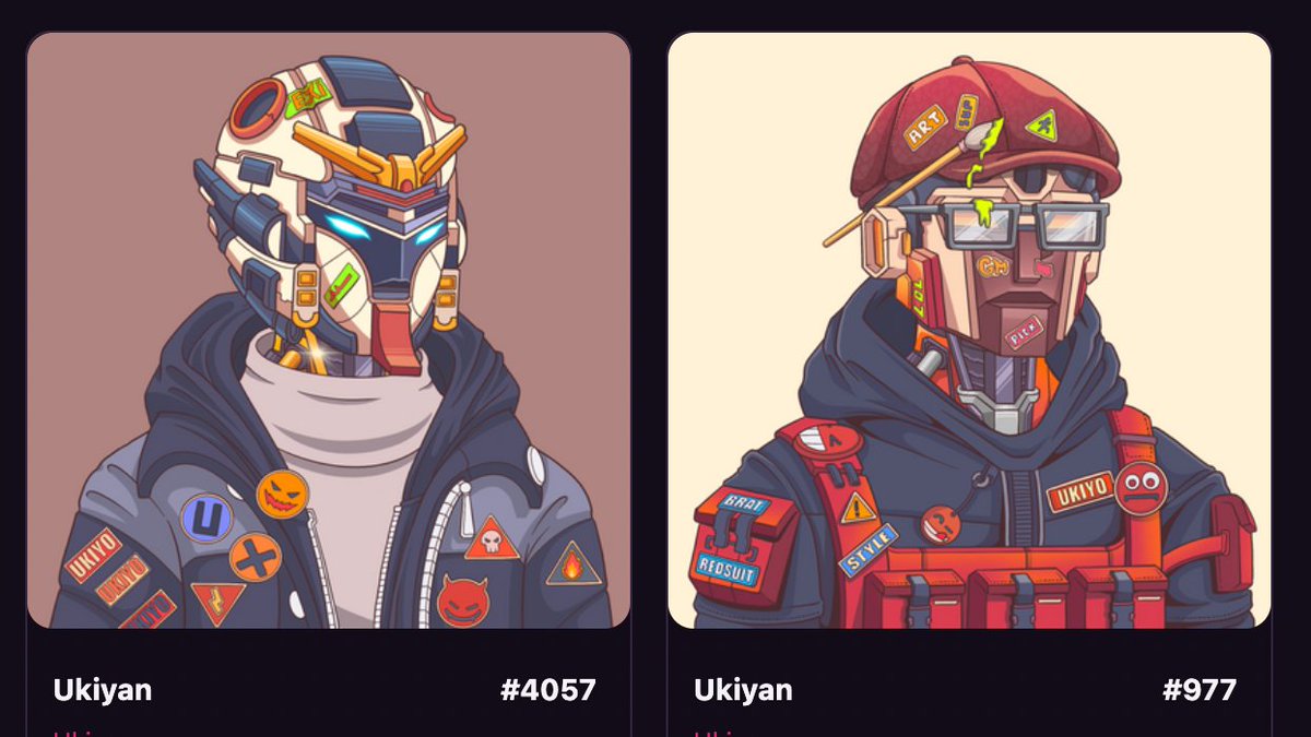 Pulled the trigger and bought 2 @UkiyoNFT_ 🤝