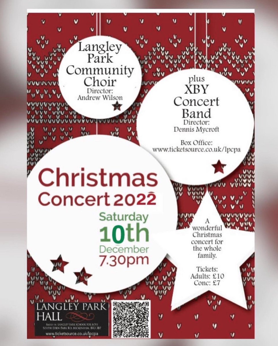 xbyconcertband's tweet photo. Less than a week until our Christmas concert !! 

Book your tickets through our website - https://t.co/6rkTwOin0Q https://t.co/YS4LaroZrf