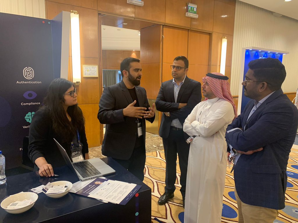 bureauidentity's tweet photo. Our champion fraudfighters @preekshitgupta @abhijeetgaur16 @sousharma1 @triya2799 are at the #Worldfintechshow in Riyadh to discuss all things Bureau. If you are around, catch them at booth no B5 https://t.co/9ZfWl0YgkD