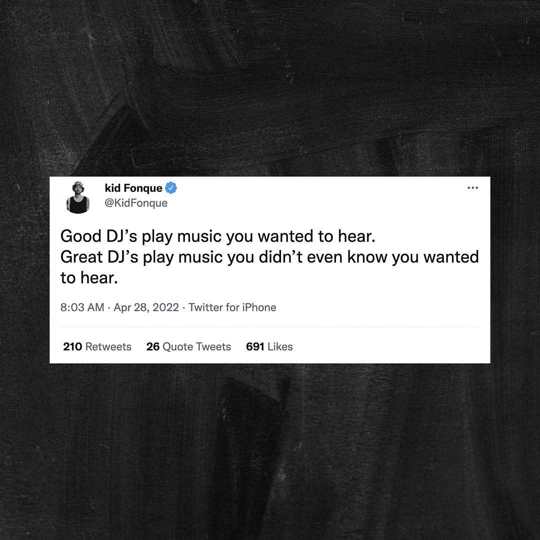 DefectedRecords's tweet image. Only facts coming from @kidfonque 🗯🙏🎵