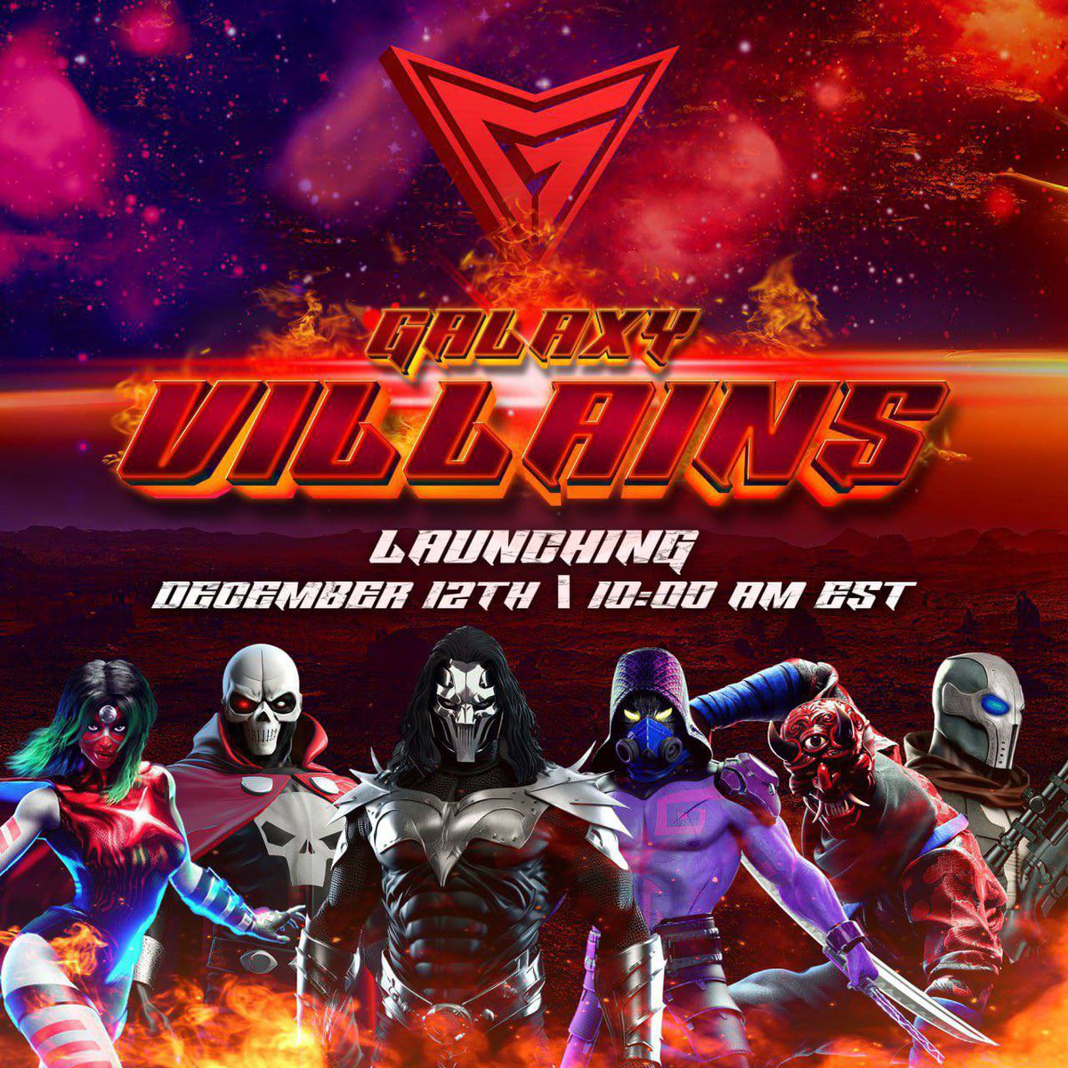 DaCryptoGeneral's tweet photo. From the maker of Galaxy Heroes, which hit over $130m mc, is launching Galaxy Villains on eth!

Small private sale filled, no presale and is launching December 12th.

Already under development is their mobile gaming app and own blockchain. If you’re seeing this you’re early. https://t.co/ZBJWTg6O1o
