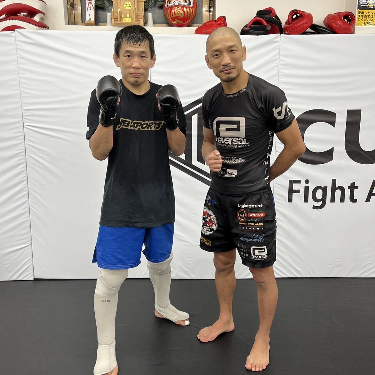 tokorodays's tweet photo. 足立区「CUTE」にて。神龍誠選手　@makoto0705mma 上田将勝さん　@furunerusonz 安永有希さんに回していただきました。集中していい練習ができました！神龍選手は年末海外でグラップリング！自分は大晦日RIZIN。お互い頑張りましょう！上田さんが相変わらずバリバリ強くて嬉しかったです！　#cute https://t.co/6oPThsN6HR