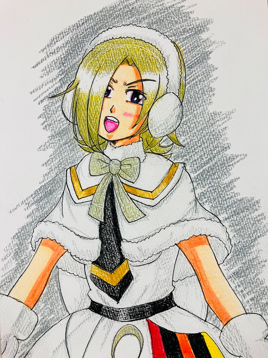 「ミアちゃん誕生日おめでとう!!12月、寒くなってきたので、冬!!な衣装のカラドリ」|ほむらのイラスト