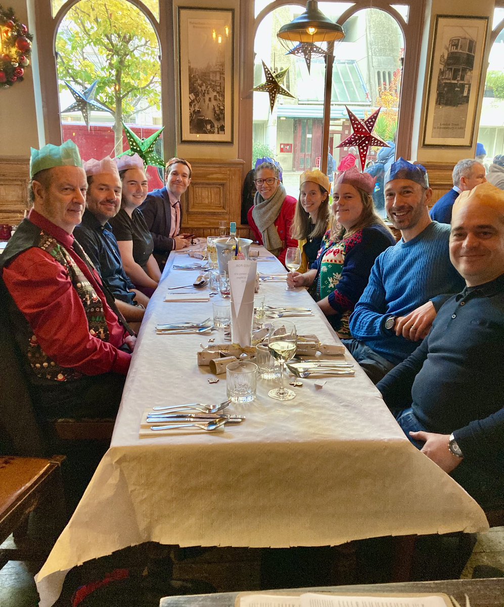 UK DRI at UCL Centre support staff xmas lunch 🎄