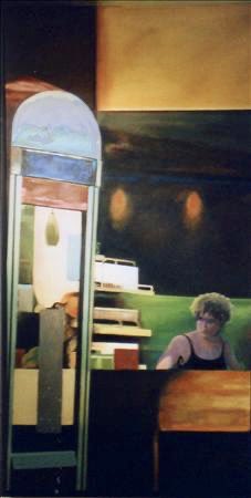 harrybell's tweet image. Call for Violet? (AKA Coffee Republic)
(Oil on canvas, 6x3 ft)
Something from 2001. Now destroyed.
#ArtistOnTwitter #oilpainting #puzzlepicture