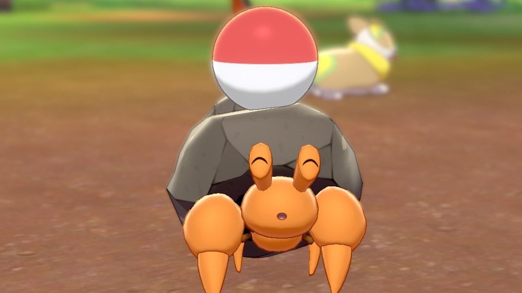 The smiling Pokémon of the day is... Dwebble! He catch the ball and celebrate, because every little victory is worth a smile! Submitted by <a href="/elcherel/">cher ☭</a>