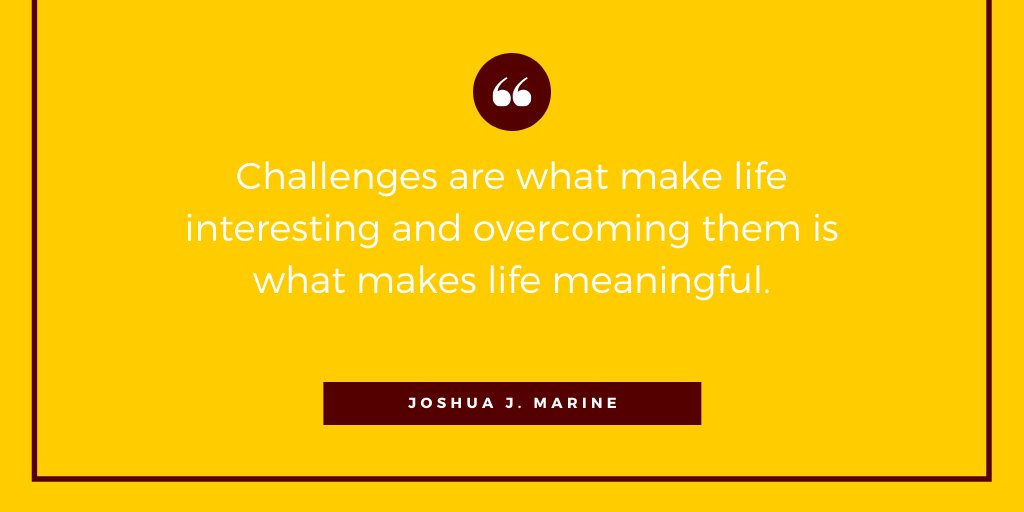 Whatever challenge gets thrown your way, never give up! #MotivationMonday