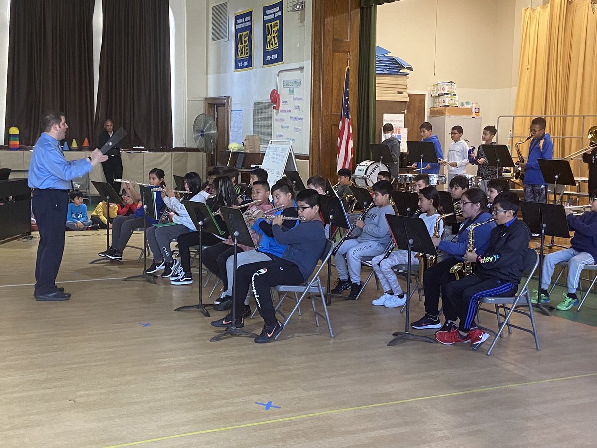 Preview: Edison’s orchestra,band, and chorus rehearsing for our winter concert tonight!