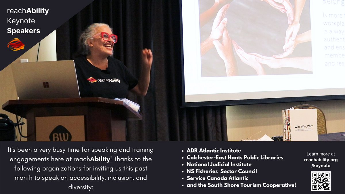 ability_reach's tweet photo. Do you know what it takes to be a disability confident employer? Is your organization accessible and accommodating to job seekers with disabilities? Is your workforce as diverse as the community you serve? 
Our trainers are here to help. Find out more at https://t.co/wdoD2f9grF https://t.co/cXd2PBXcTO