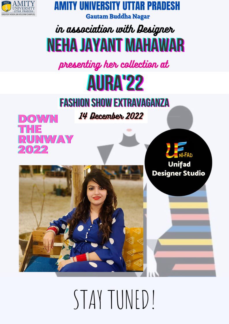 Mdlclassbatman's tweet photo. Get ready for #aura2022 only at Amity University Greater Noida #events2022 #fashiondesigning https://t.co/tLU7tNX7eO