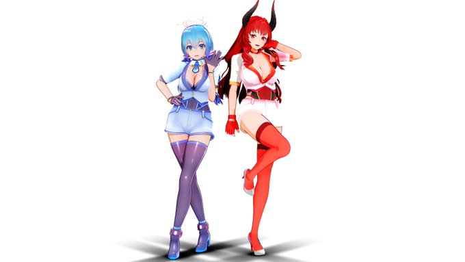 テクスチャの色合いは見直ししたいとこだけど、ラトニカさん衣装のVtuber感(?)をちょっとは反映できただろうか🤔 