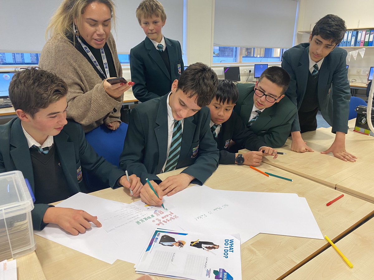 CultsAcadDYW's tweet photo. Our S2 team enjoyed today’s North East Building your Future event and were delighted to win through to the next round! Their challenges included branding, debating heritage and imagining more eco friendly buildings. #skills #construction @DYW_NorthEast @CultsAcademy https://t.co/iNwkrNWPLP