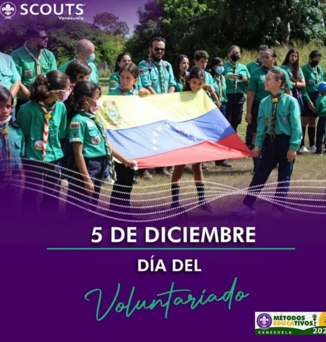 ScoutsMiranda's tweet photo. El Día Internacional del Voluntariado fue decretado por la Asamblea General de las Naciones Unidas en su Resolución 40/212 el 17 de Diciembre de 1985. Hoy reconocemos muy especialmente al voluntariado del Movimiento Scouts, quienes enaltecen la Construcción de un Mundo Mejor ⚜️ https://t.co/FKK6GwWziB