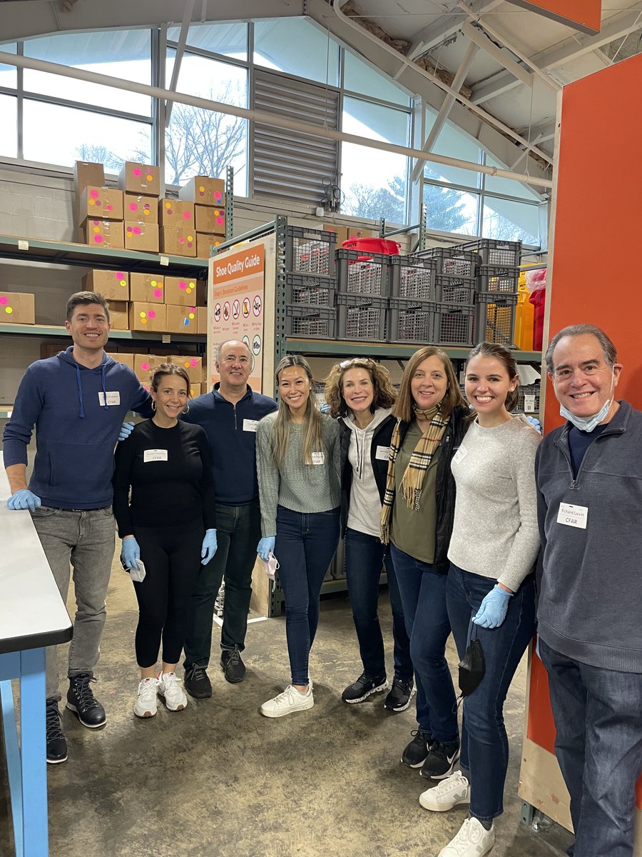 CFAR_INC's tweet photo. Our Boston team had a great time volunteering at @c2cboston last week where we helped clean and match shoes and made Outfit Packs for children in need 💜 https://t.co/a7ffd8nGYu