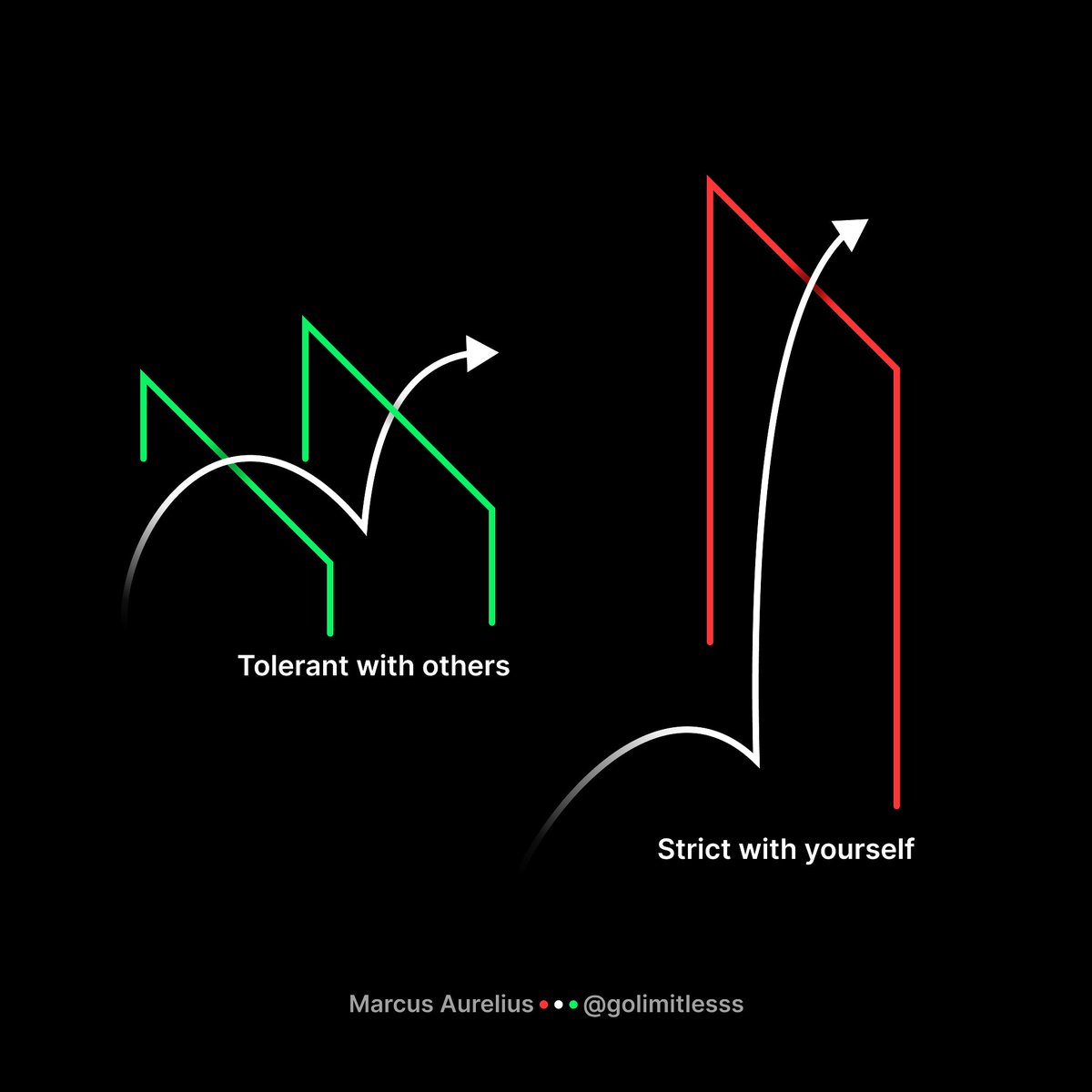 GoLimitlesss's tweet photo. Tolerant with others and strict with yourself - Marcus Aurelius https://t.co/qoQvy1pNS2