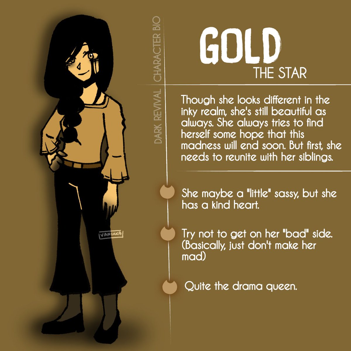 k_m_vanilla's tweet photo. Gold: The Star

Krew and the Dark Revival Character 2/5

The star has arrived~

@ItsFunneh @GoldenGlare_ @RainbowsYT @Lunar3clispe @DraconiteDragon @KREWxKF 

#krewfanart #FANART #krew https://t.co/XFtooiFXex
