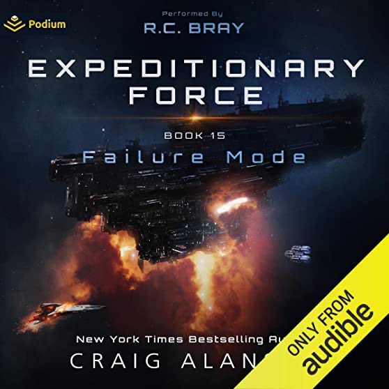 miklevin's tweet photo. #SciFi #Audible fans rejoice. The last book of ExForce, Book 15, #FailureMode from Craig Alanson and voice talent extraordinaire RC Bray out tonight at midnight. The Elders are coming! https://t.co/MOHmyPgJa6 https://t.co/eBrsj1bskf