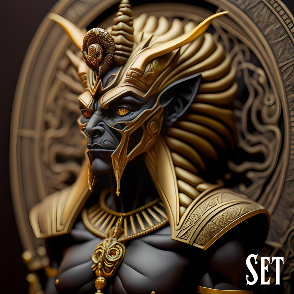 AI_world_art's tweet photo. Egyptian Gods generated by #AI check it out! #AIart #AIArtwork #AIArtworks #Egypt #Egyptian #Egyptian #Anubis #Ra #Osiris #set #mythology #art #gods https://t.co/LupIewVJqk