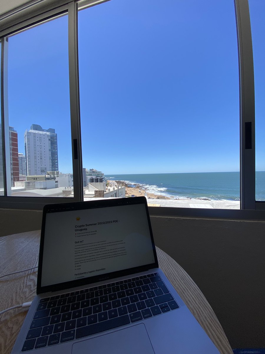 GM 🌞

Con estas vistas estamos trabajando en lo que va ser la primera edición de la Cripto House 🤯 

Unas clases de buceo no van a venir mal 🤫