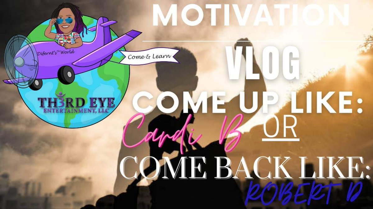 Hey world!
Check out my #MondayMotivation 💪🏽🏆🏋🏿‍♂️👊🏽Vlog on YT "Come up like #CardiB or Comeback like #RobertDowneyJr "

Be sure to share &amp; subscribe!!!
youtu.be/uARbLSVMrhw

Difernt's World👸🏾🌏🧘🏾‍♀️🕉
Come &amp; Learn
#MANIFEST #PLAN #PREPARE