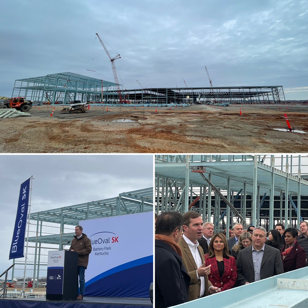 Thanks to <a href="/GovAndyBeshear/">Governor Andy Beshear</a> for joining us on a historic day at @BlueOvalSKKY !