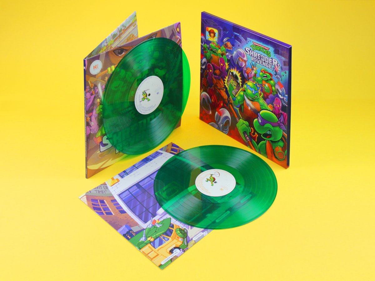 kidkatanarec's tweet photo. 👀 🟢 📸 
2️⃣0️⃣0️⃣0️⃣ numbered copies available only at https://t.co/dqP4vM3RCQ 
💼 rigid slipcase including standard gatefold &amp; booklet @Dotemu @TeeLopes
🖼️ exclusive art by @zombieyeti 
🟢🟢 green transparent 45 rpm vinyls

Last copies shipped on time for 🎄 https://t.co/YIQLCDVXXf