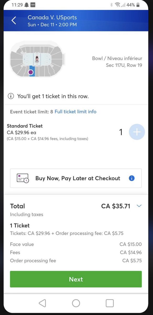 MonctonWildcast's tweet photo. And to go see Canada’s Training Camp team take on USports, the Fee is more then the ticket it’s self! 

#TicketMasterSucks #TicketMasterIsAMonoply #TicketMasterIsRuiningEvents https://t.co/fvqeQ2oiCK