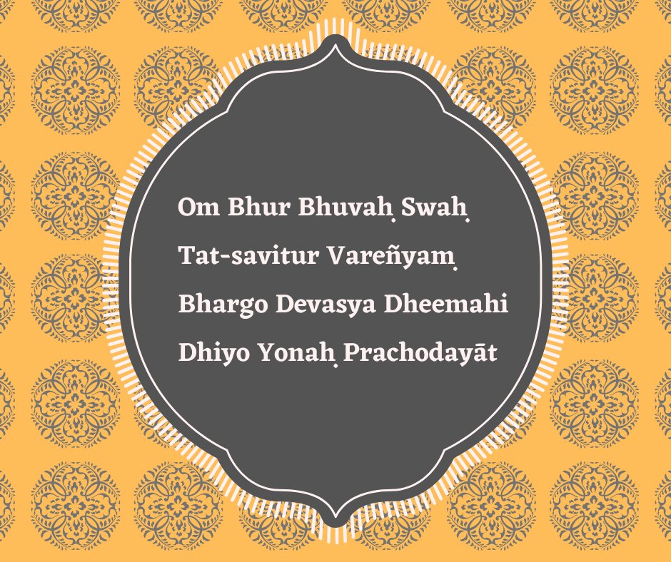 find_a_pandit's tweet photo. Gayatri Mantra 🙏🙏
Chant this mantra with your friends and family to overcome any obstacles in life.
Find out more about such mantras on our website. Visit Now!

#findapandit #panditsearch #temples #hinduism #hindutwa #religion #hindu #vedas #worship #prayer #puja #pujabooking https://t.co/KBX7vikwuK