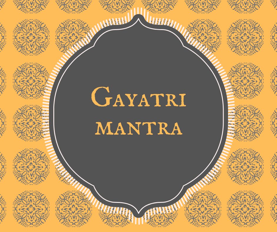 find_a_pandit's tweet photo. Gayatri Mantra 🙏🙏
Chant this mantra with your friends and family to overcome any obstacles in life.
Find out more about such mantras on our website. Visit Now!

#findapandit #panditsearch #temples #hinduism #hindutwa #religion #hindu #vedas #worship #prayer #puja #pujabooking https://t.co/KBX7vikwuK
